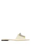 Valentino Adamantine Crystal-embellished Sandals In White