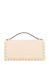 Valentino Garavani Rockstud Chain Wallet In Neutral
