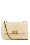 Valentino Women's Ivory Nappa Leather Large Quiltie 67 Shoulder Bag In Neutral