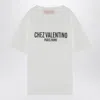 Valentino Cotton Crew Neck T-shirt With Graphic Print In Print