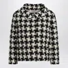 Valentino Extra Large Houndstooth Tweed Jacket In Print