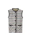 Valentino Sequined Tweed Vest For Chic Looks