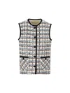 Valentino Sequined Tweed Vest For Chic Looks