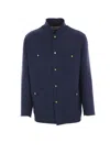 Valentino Double Wool Jacket With Mandarin Collar