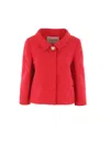 Valentino Womens Paris Heart-button Relaxed-fit Wool And Silk Jacket