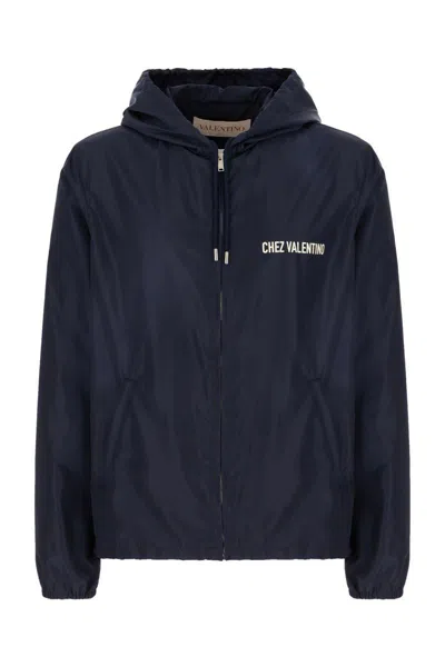Valentino Garavani Men  Garavani 'chez ' Windbreaker In Blue