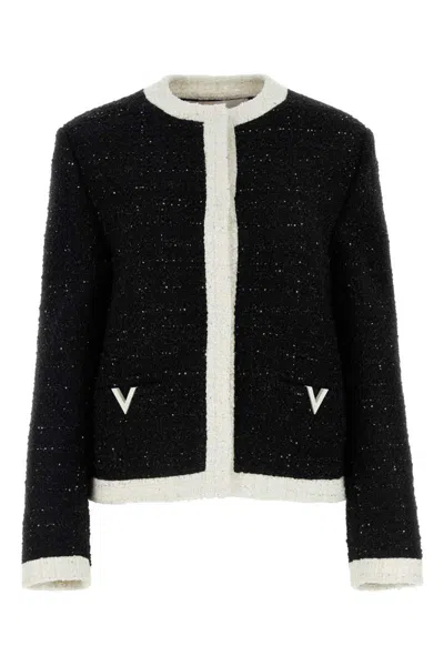 Valentino Garavani Jackets And Vests In Black