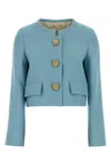 Valentino Tailored Blazer Featuring Button Detailing In Blue