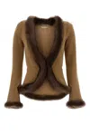 Valentino Garavani Jackets And Vests In Brown
