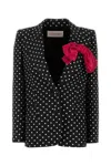 Valentino Garavani Women Printed Supergran Blazer In Nerobetulla
