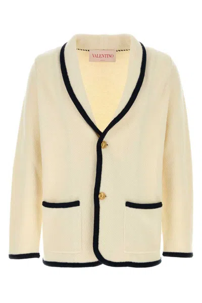 Valentino Men's Cotton And Wool Jacket In Indacoburro
