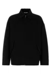 Valentino Oversize Wool Blend Jacket In Black