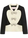 Valentino Embroidered Blazer In Black