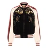 Valentino Sequin And Bead-embellished Velvet Bomber Jacket In Black