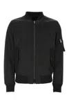 Valentino Modern Utility Bomber Jacket In Black