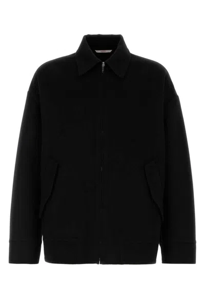 Valentino Garavani Black Wool Blend Oversize Jacket