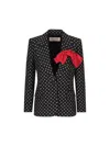 Valentino Garavani Women Printed Supergran Blazer In Black/betulla