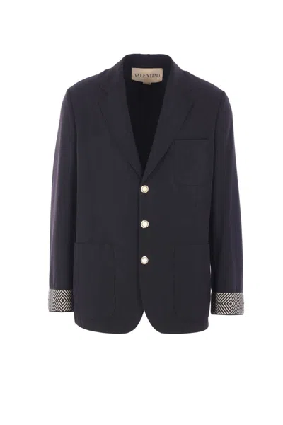 Valentino Garavani Jackets In Blue