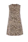 Valentino Gilet Pattern C.couture Fauve Eclat Animalier Leopardo In Brown