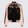 Valentino Sequin And Bead-embellished Velvet Bomber Jacket In Multi