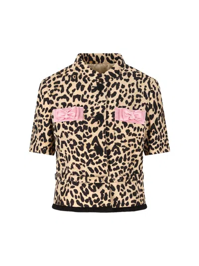 Valentino Garavani Jackets In Animal Print