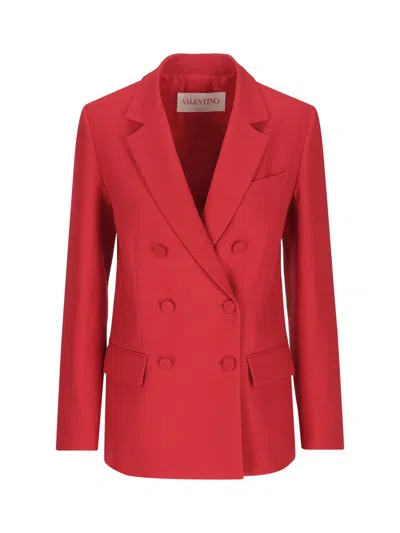 Valentino Garavani Jackets In Red