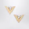 Valentino Garavani Je Les V Crystal Metal Earrings In Gold