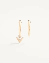 Valentino Je Les V-metal And Crystal Hoop Earrings In Gold