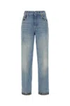 Valentino Straight-fit Denim Pants With Colorful Embellishments