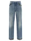 Valentino Straight-fit Denim Pants With Colorful Embellishments