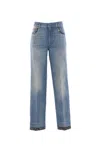 Valentino Straight-fit Denim Pants With Colorful Embellishments