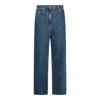 Valentino Wide Leg Denim Jeans In Blue