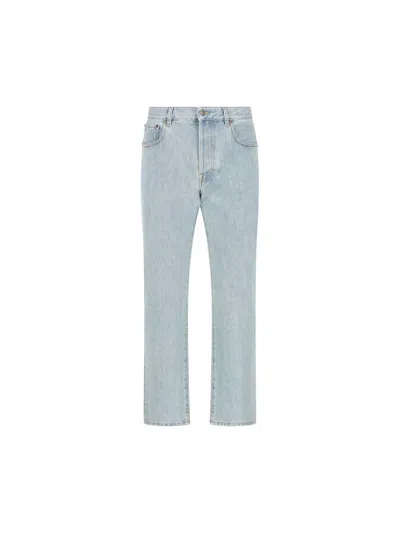 Valentino Garavani Turn-up Jeans In Blue