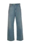 Valentino Men's Straight-leg Jeans In Blue