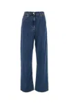 Valentino Wide- Leg Jeans In Mediumbluedenim