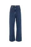 Valentino Wide- Leg Jeans In Mediumbluedenim