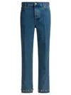 Valentino Garavani Jeans With Cabochons In Blue