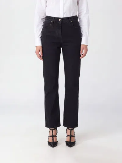 Valentino Garavani Jeans Woman In Black