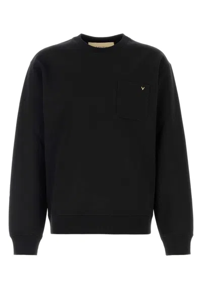 Valentino Vgold Crewneck Sweatshirt In Black