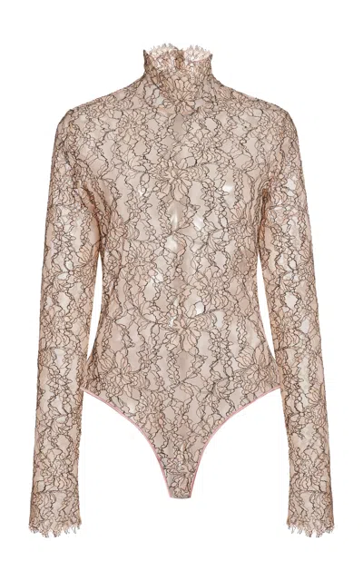 Valentino Garavani Jersey Body Lace In Pink