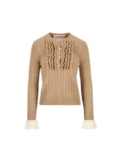Valentino Garavani Jerseys In Beige/avory