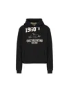 Valentino Cotton Fabric Sweatshirt With Comfortable Fit In Black