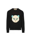 Valentino Garavani Sweater With Le Chat De La Maison Patch In Black