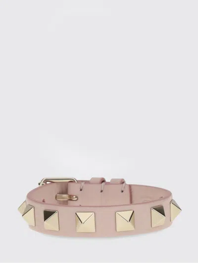 Valentino Garavani Rockstud Bracelet In Leather In Neutral