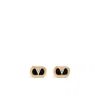 Valentino Ovalette Vlogo Enamelled Stud Earrings