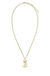 Valentino Multicolor Nylon And Metal Le Chat De La Maison Necklace