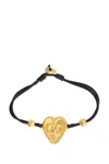 Valentino Logo Bracelet In Black