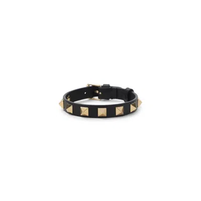 Valentino Garavani Black Studded Bracelet