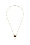 Valentino Ovalette Necklace In Gold