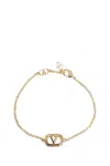 Valentino Garavani Men Ovalette Bracelet In Gold